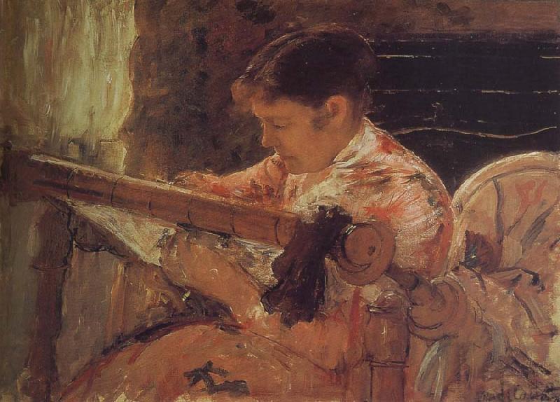 Mary Cassatt Mary is weaving